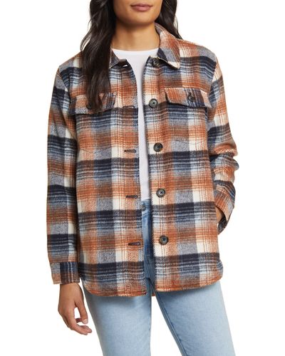 Caslon Caslon(r) Plaid Shirt Jacket - Multicolor