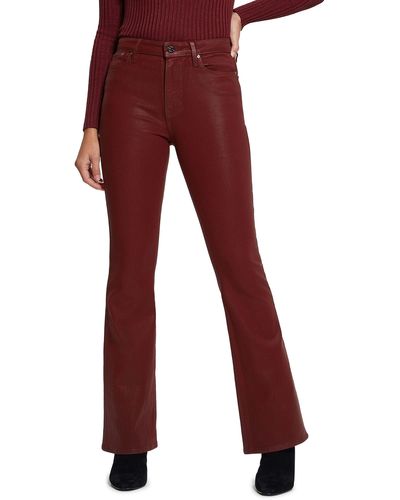 Guess Sexy Coated Flare Jeans - Red
