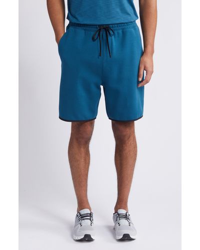 Zella Powertek Drawstring Shorts - Blue