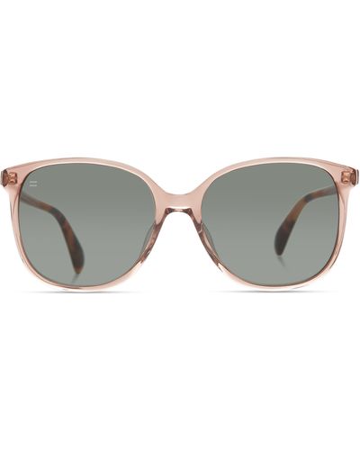 TOMS Sandela 55mm Tinted Round Sunglasses - Gray