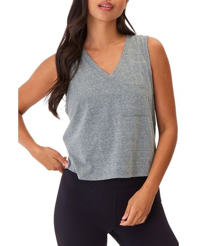 Threads For Thought Hera V-neck Triblend Tank - Gray