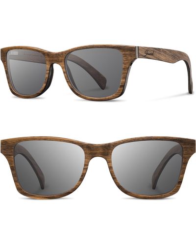 Shwood 'canby' 54mm Polarized Wood Sunglasses - Gray