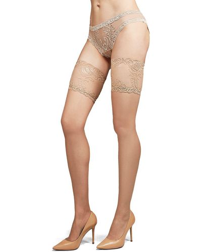 Natori Feather Escape Stay-up Stockings - Natural