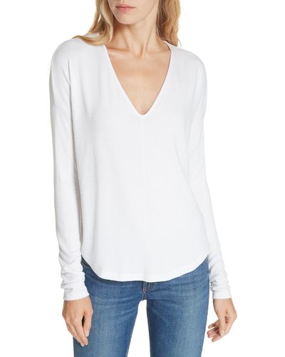 Rag & Bone The Knit Long Sleeve Tee - White