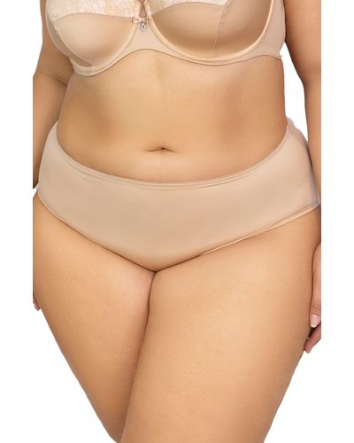 Curvy Couture Essential Boyshorts - Natural