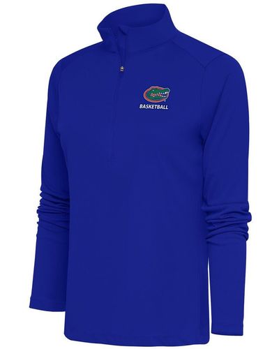 Antigua Florida Gators Basketball Tribute Half-zip Pullover Top At Nordstrom - Blue