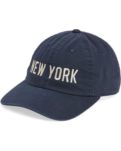 American Needle New York Cotton Baseball Cap - Blue