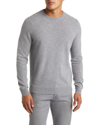 Nordstrom Cashmere Crewneck Sweater - Gray