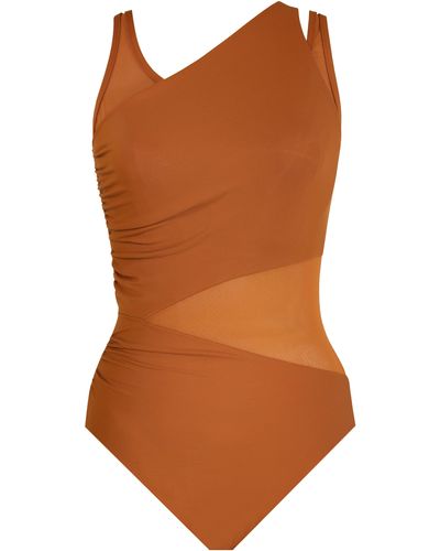 Miraclesuit Illusionists Azura Underwire One-piece Swimsuit - Brown