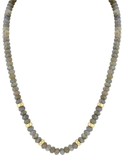 Zoe Chicco Labradorite Beaded Necklace - Metallic