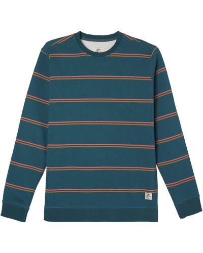 O'neill Sportswear Nash Stripe Crewneck Sweatshirt - Blue