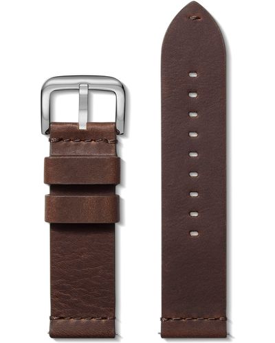 Shinola Grizzly Classic Interchangeable Leather Watchband - Brown