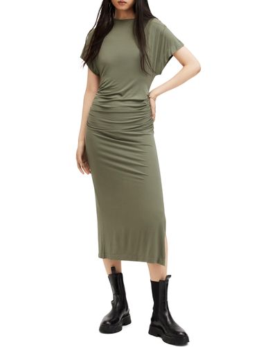 AllSaints Natalie Stretch Modal Maxi Dress - Green