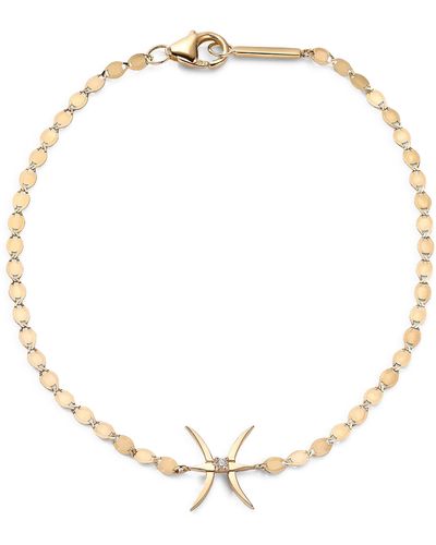 Lana Jewelry Solo Diamond Zodiac Bracelet - White