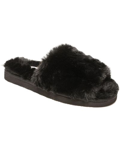 Minnetonka Women's Lolo Faux Fur Slide Slipper