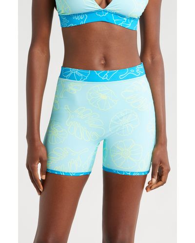 TOMBOYX 4.5-inch Reversible Swim Shorts - Blue