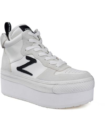 Zigi Bruce Platform Sneaker - White