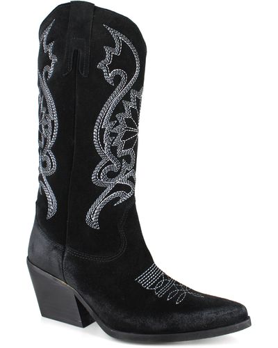 Zigi Rosary Western Boot - Black