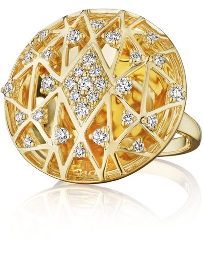 Hueb Estelar Diamond Ring - Metallic