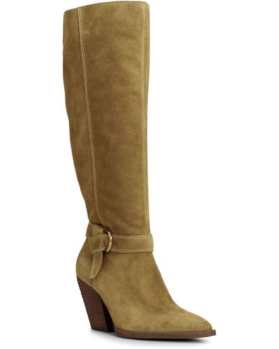 Vince Camuto Grathlyn Pointed Toe Knee High Boot - Green