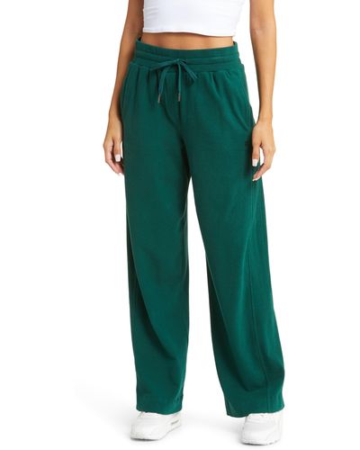 Sweaty Betty Serene Luxe Fleece Pants - Green