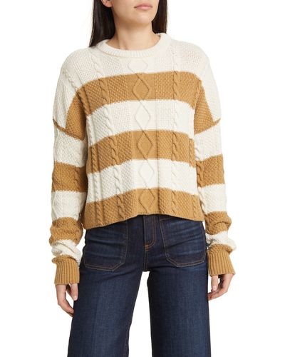 ASKK NY Stripe Crewneck Sweater - Blue