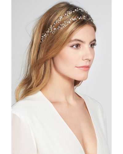 Brides & Hairpins Gia Double Banded Halo Headpiece - Natural