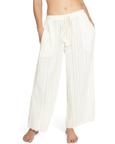 Robin Piccone Jo Wide Leg Cover-up Pants - White