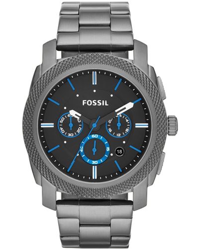 Fossil 'machine' Chronograph Bracelet Watch - Gray