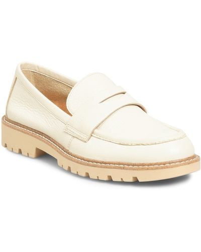 Comfortiva Lug Sole Penny Loafer - White