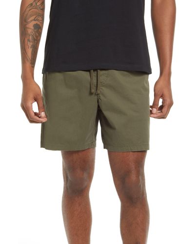 Vans Range Relaxed Stretch Cotton Shorts - Green