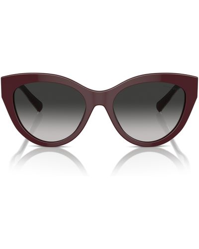 Tiffany & Co. 54mm Gradient Cat Eye Sunglasses - Red