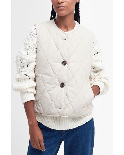 Barbour Kelley Quilted Vest - White