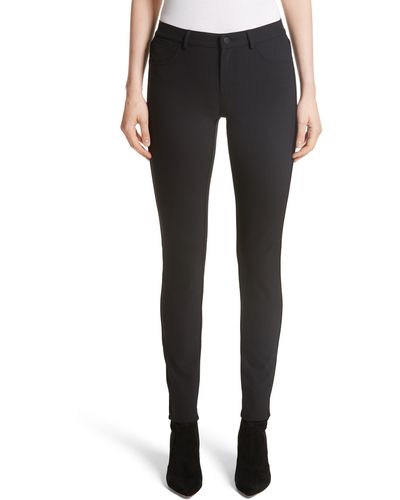 Lafayette 148 New York Mercer Acclaimed Stretch Skinny Pants - Black