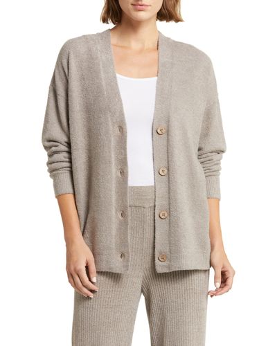 Barefoot Dreams Cozychictm Lite® Cable Detail Cardigan - Gray
