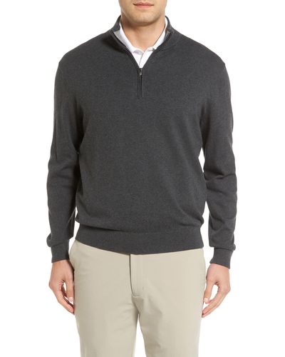 Cutter & Buck Lakemont Half Zip Sweater - Gray