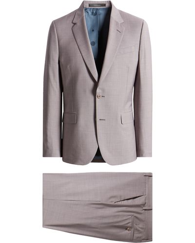 Paul Smith Tailored Fit Wool Suit - Gray