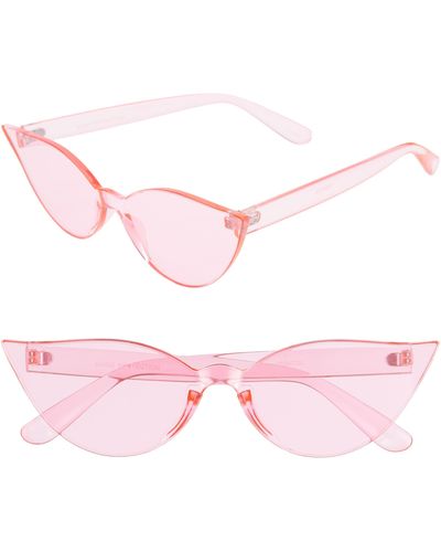 Rad & Refined Rad + Refined Mono Color Cat Eye Sunglasses - Pink