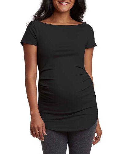 Stowaway Collection Ballet Maternity Tunic - Black