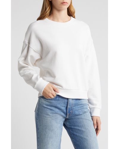 Nation Ltd Jovie Crewneck Sweatshirt - White