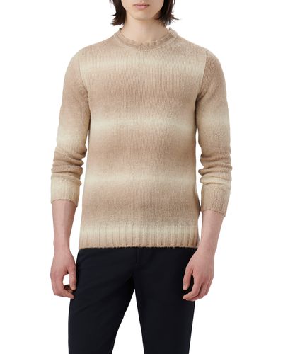 Bugatchi Gradient Stripe Sweater - Natural