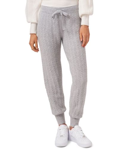 1.STATE Knit Sweatpants In Silver Heather At Nordstrom Rack - Gray