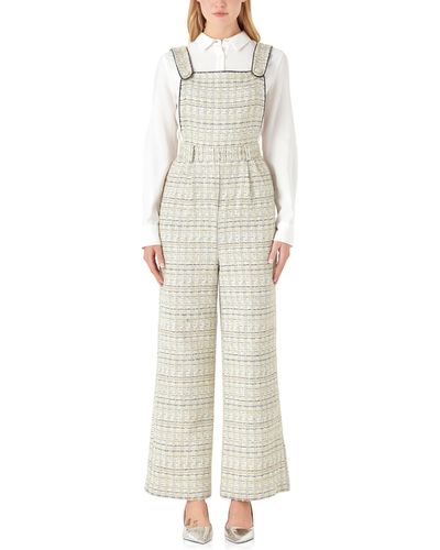 English Factory Tweed Overalls - White