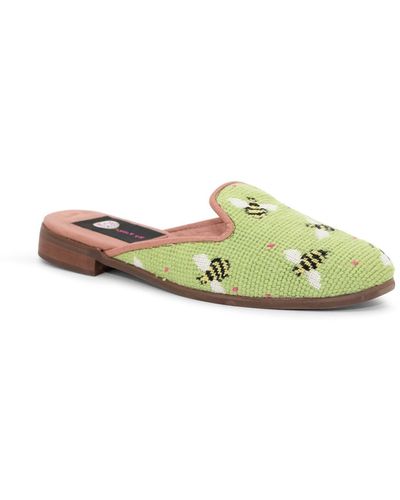 ByPaige Needlepoint Mule - Green