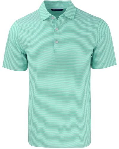 Cutter & Buck Double Stripe Performance Recycled Polyester Polo - Green