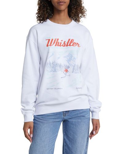 GOLDEN HOUR Whistler Graphic Sweatshirt - White
