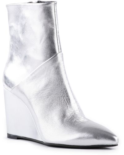 Seychelles Only Girl Pointed Toe Wedge Bootie - White