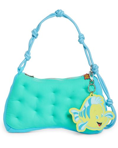 Marshall Columbia X Disney 'the Little Mermaid' Flounder Plush Shoulder Bag - Blue