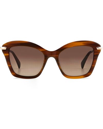 Rag & Bone 53mm Cat Eye Sunglasses - Brown