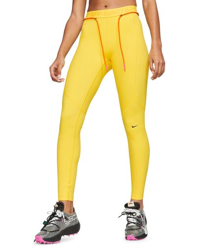 Nike X Off-white Running Tights - Yellow